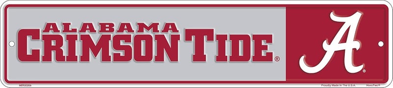 University of Alabama - Alabama Crimson Tide 4x18 inch Novelty Street Sign